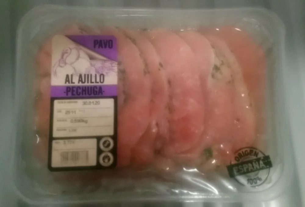 Pechuga de Pavo al ajillo