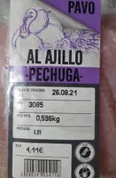 PECHUGA DE PAVO AL AJILLO