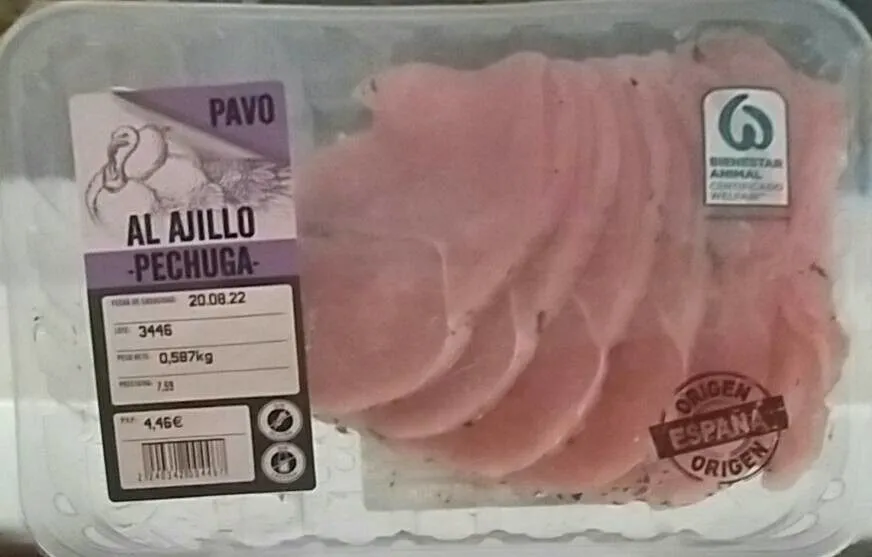 Pechuga pavo al ajillo