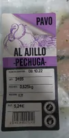 Pavo al ajillo pechuga