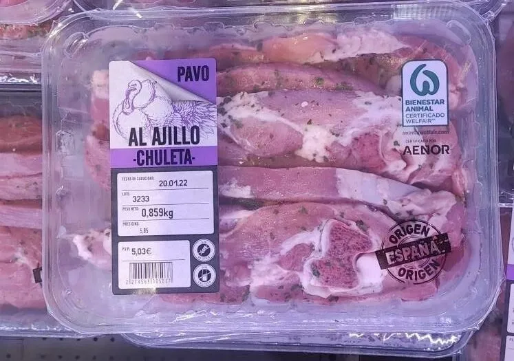 Chuleta de pavo