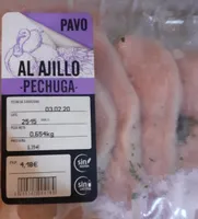 Pavo al ajillo pechuga