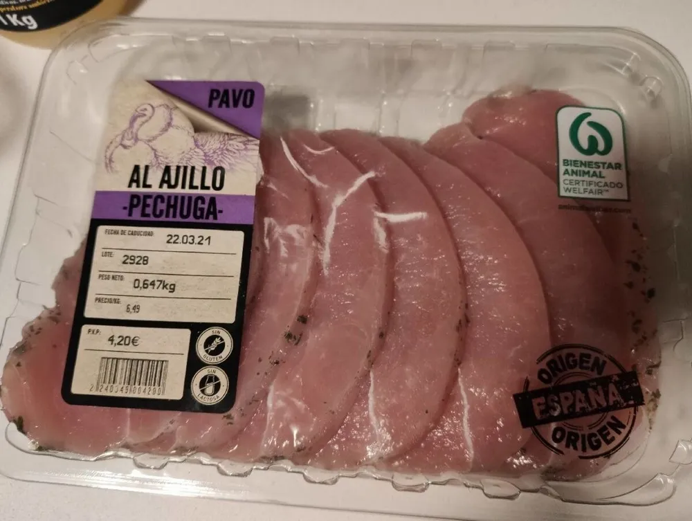 Pechuga Pavo al Ajillo