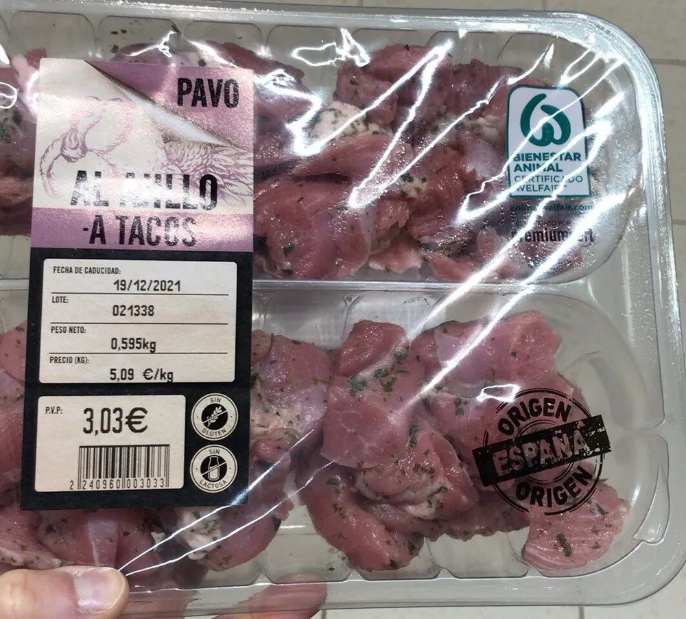 Pavo al ajillo