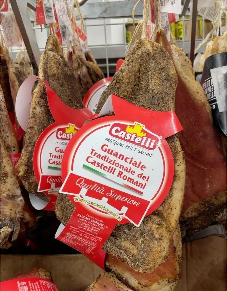 Guanciale tradizional dei castelli romani