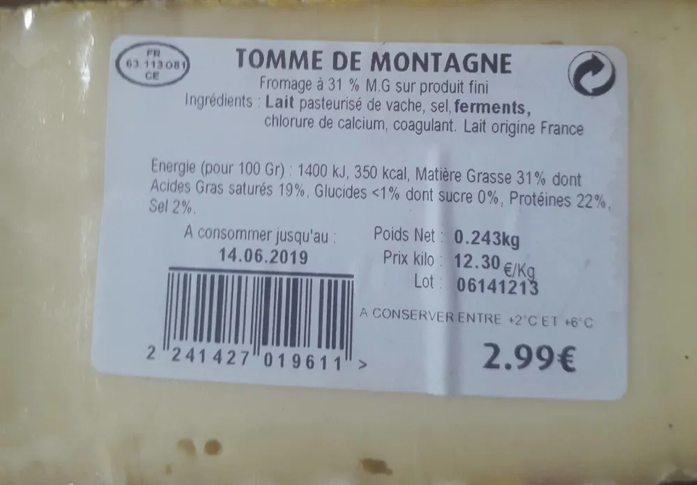 Tomme de montagne