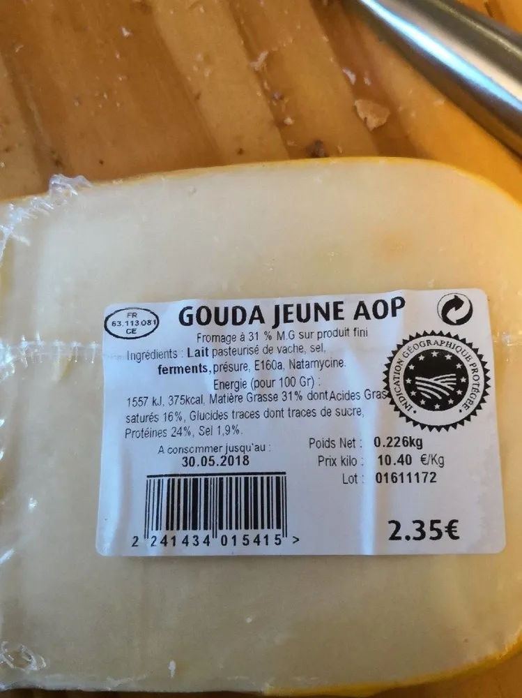 Gouda jeune AOP