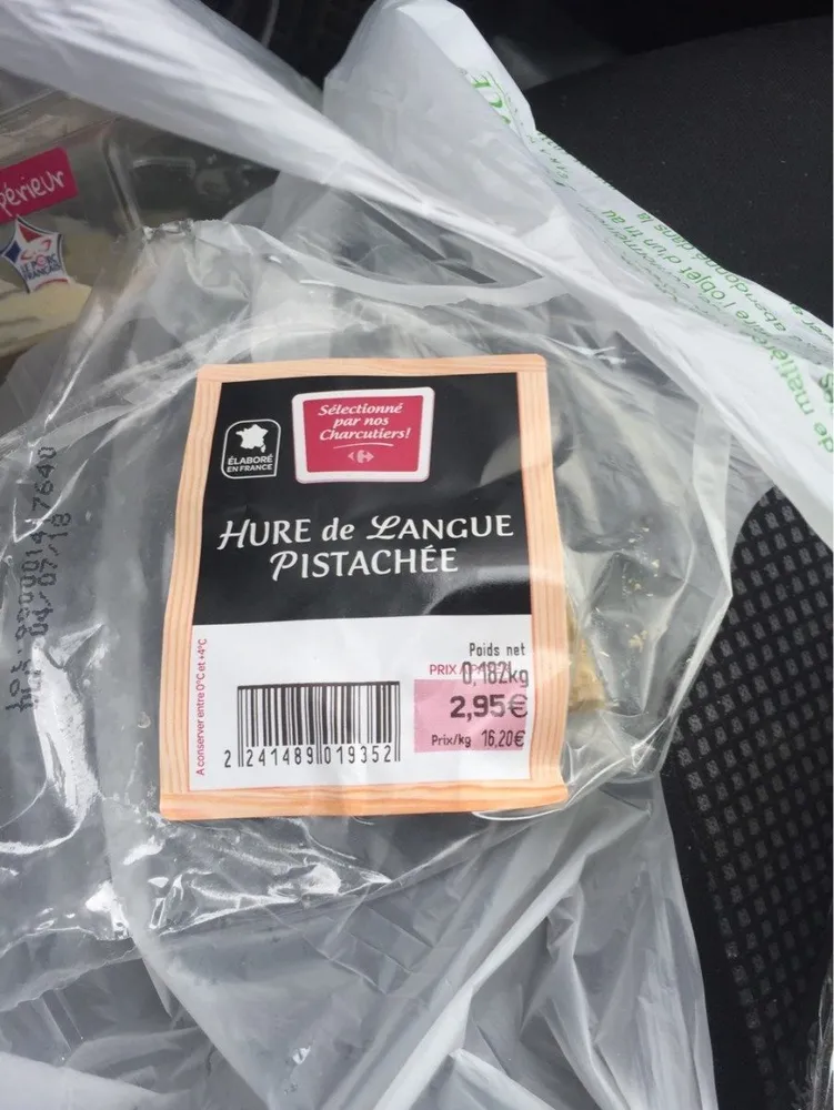 Hure de langue pistachè