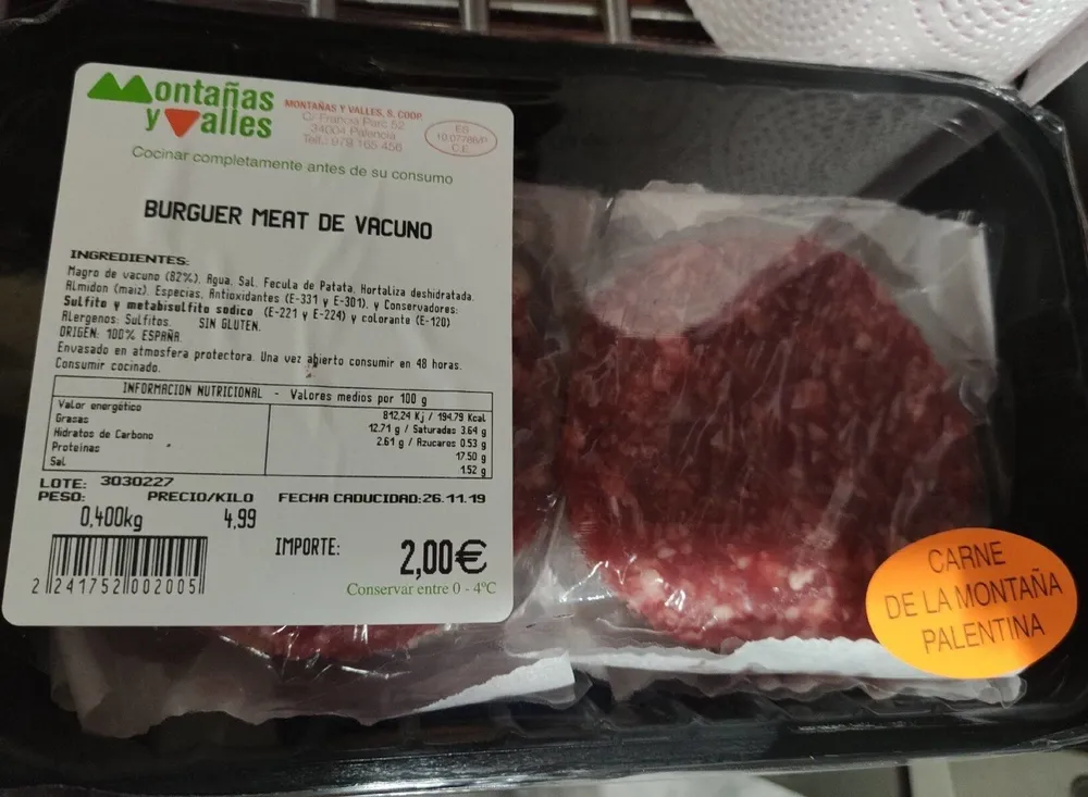 Hamburguesa vacuno