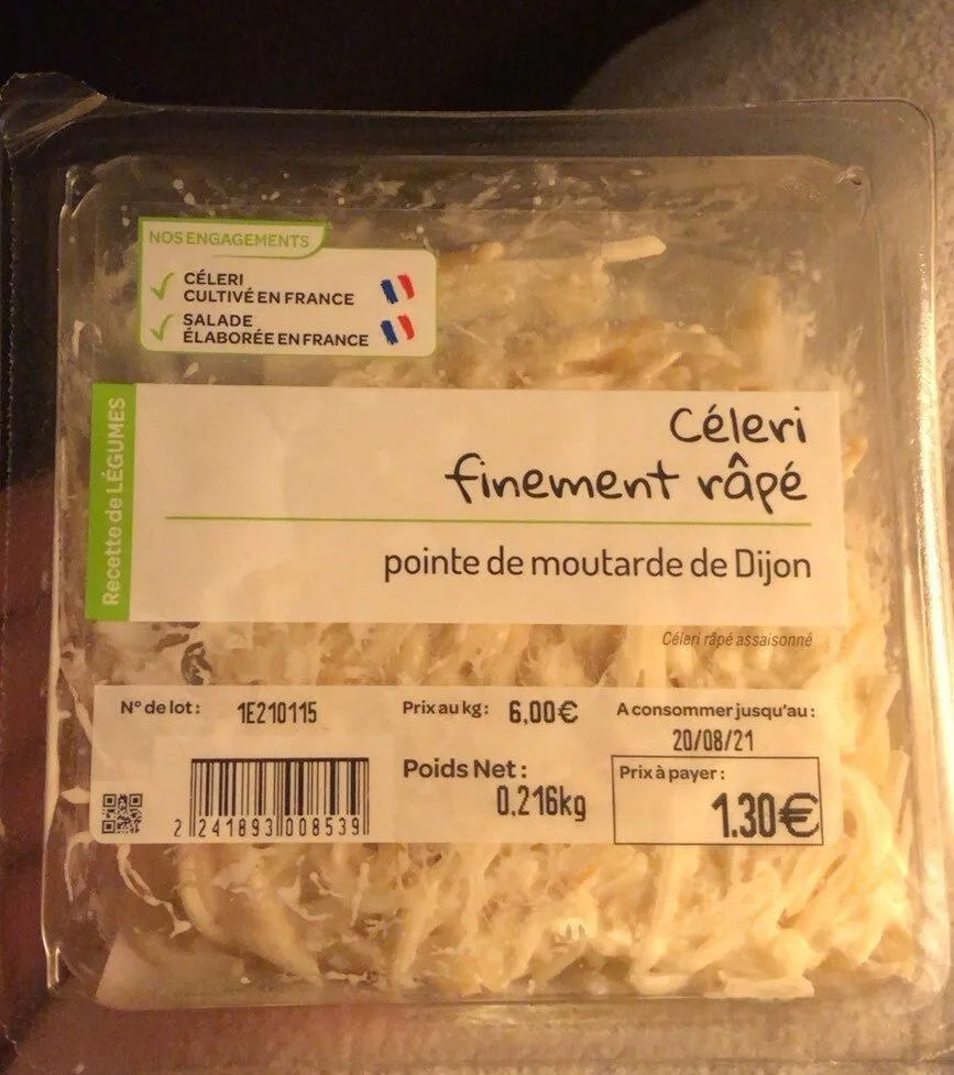 Celeri finement râpé