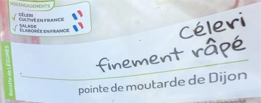 Céleri finement râpé
