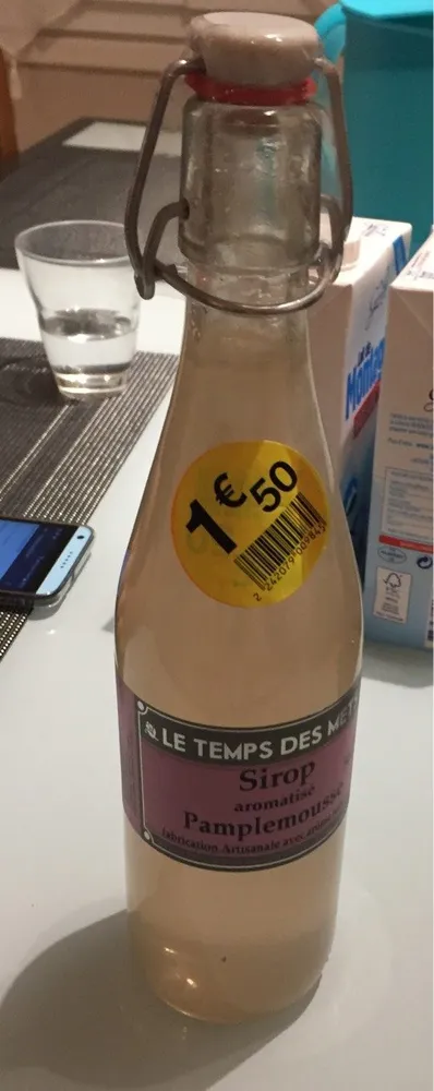 Sirop aromatisé pamplemousse