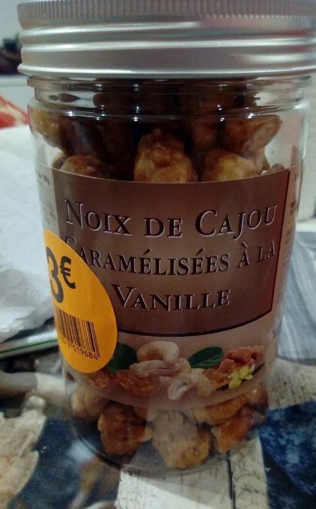 Noix de cajou caramelisees a la vanille