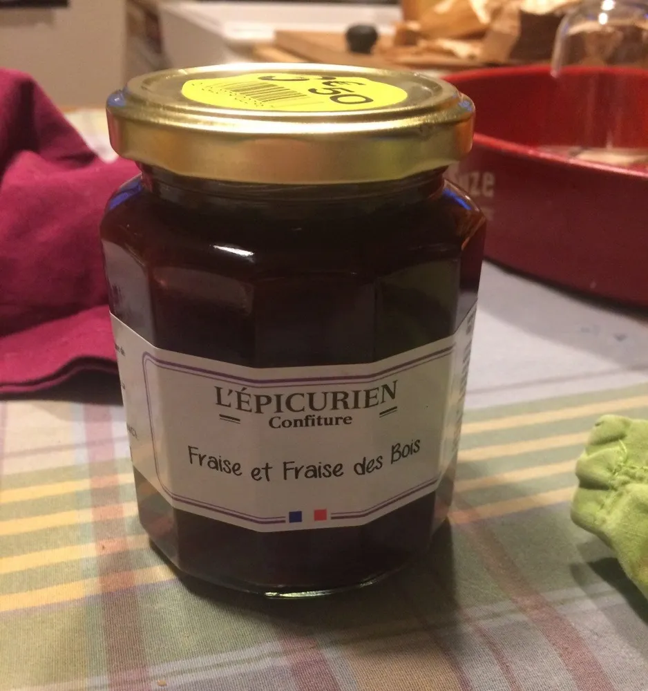 Confiture fraise et fraise des bois