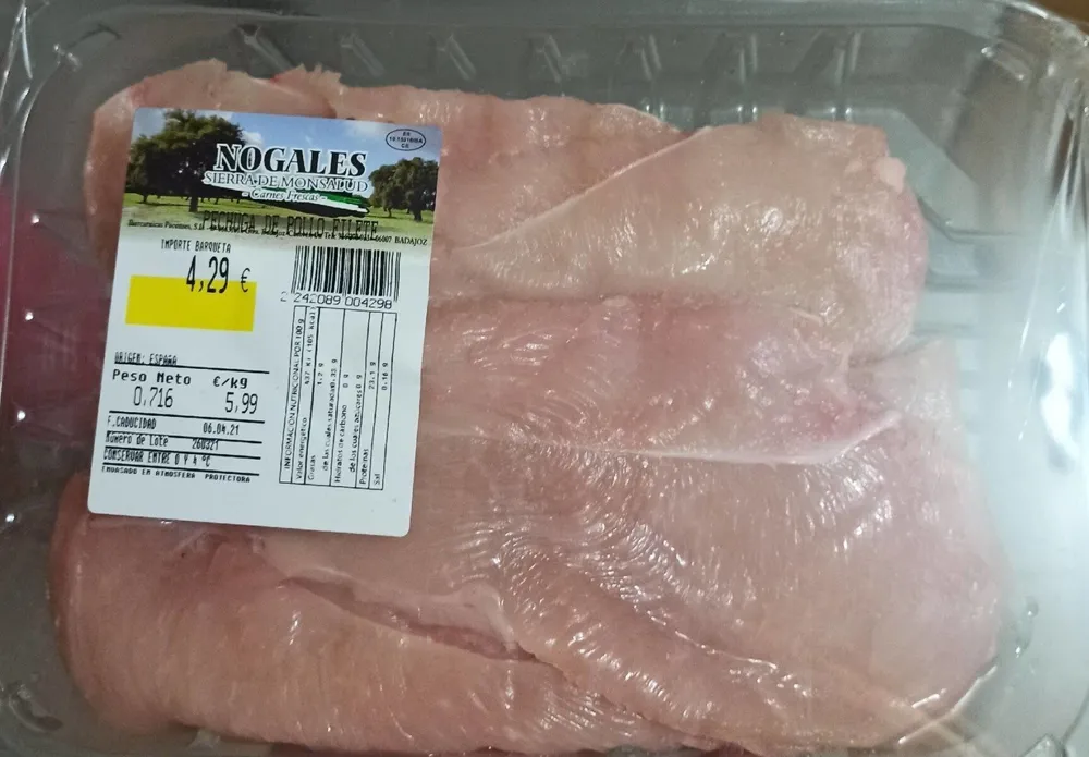 Pechuga pollo filete