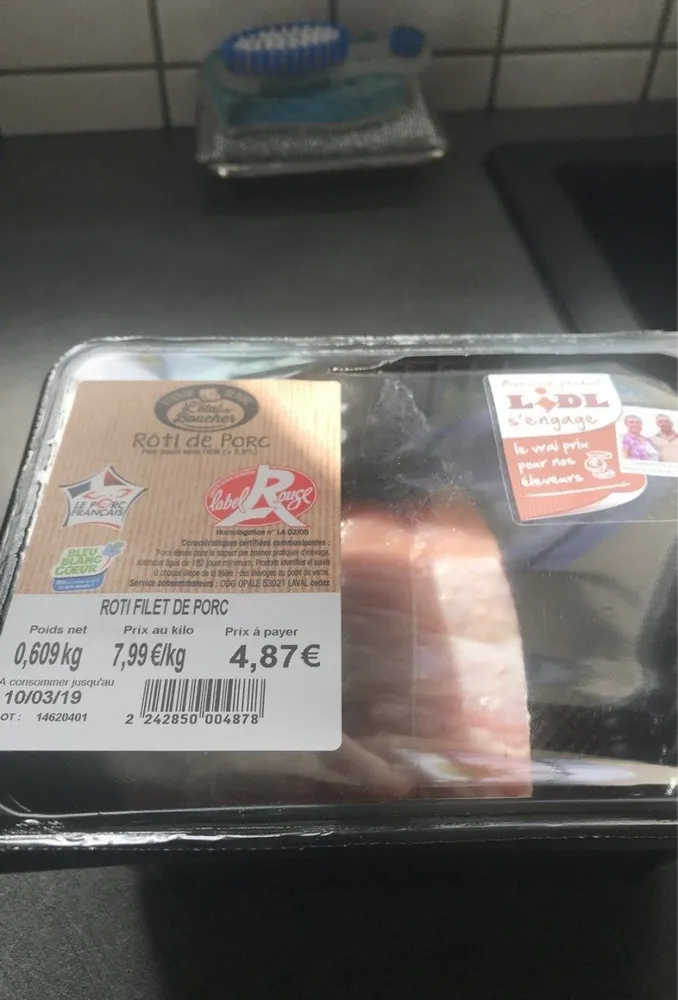 Roti filet porc
