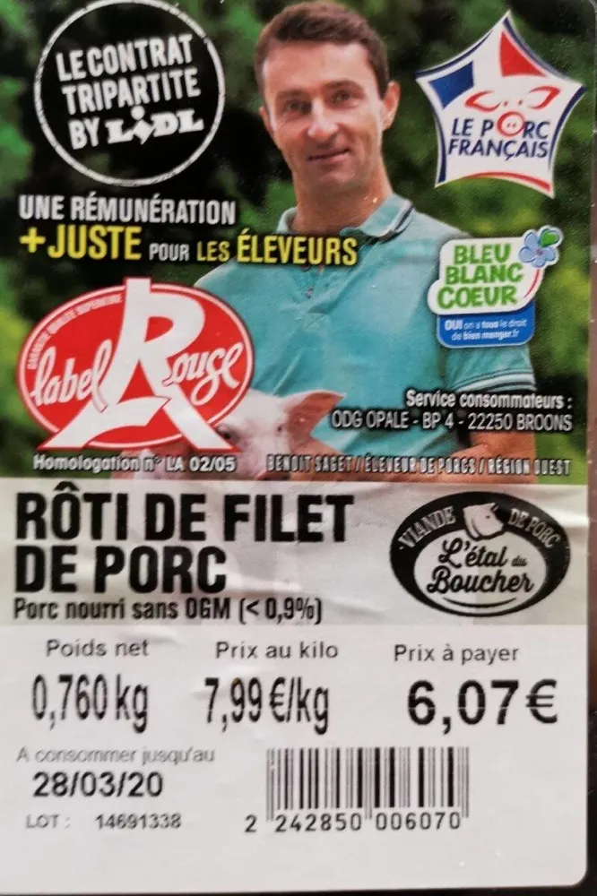 Rôti de Filet de porc