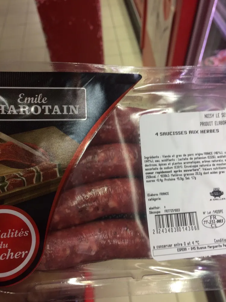 Saucisse aux herbes