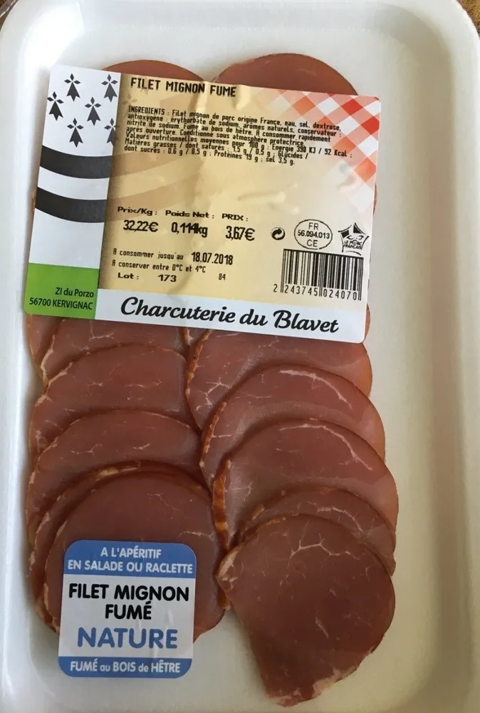Filet mignon fumé