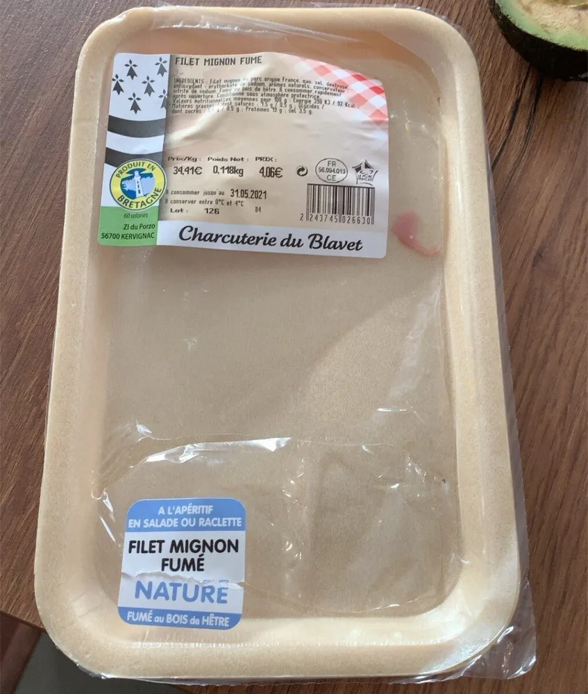 Filet mignon fumé