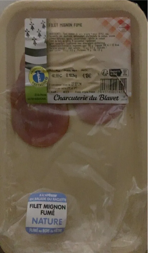 Filet mignon fumé