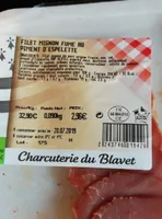 Filet mignon fumé au piment d'espelette