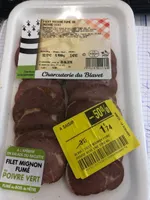 Filet mignon fumé au poivre vert