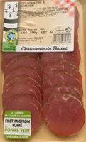Filet mignon fumé poivre vert