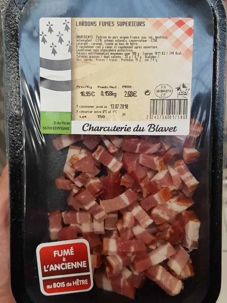 Lardon fumés  supérieurs