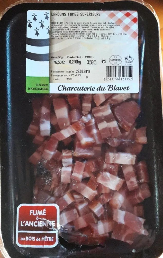 Lardons fumés supérieurs