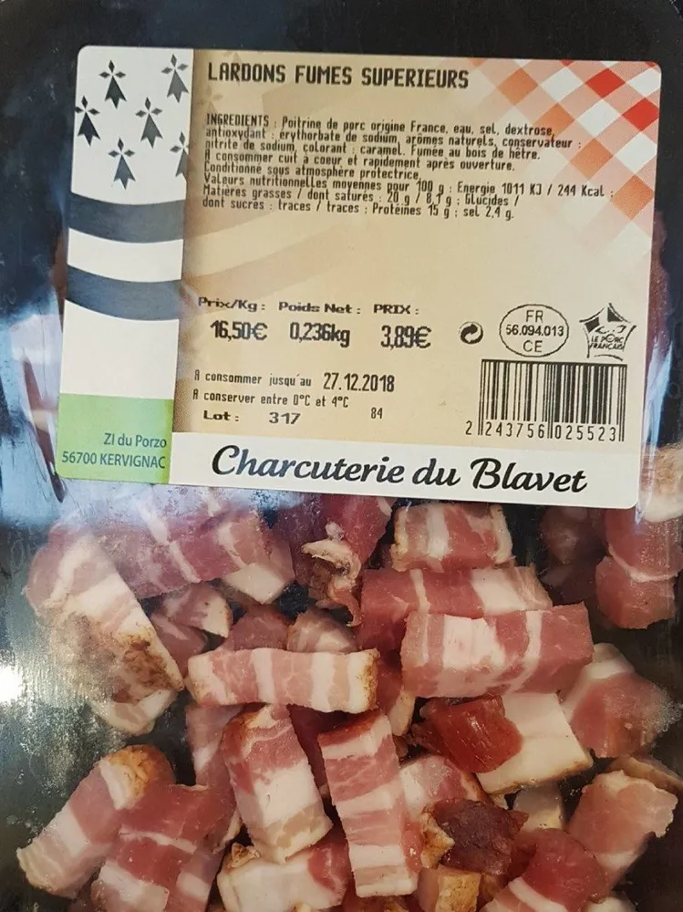 Lardons fumés Supérieurs