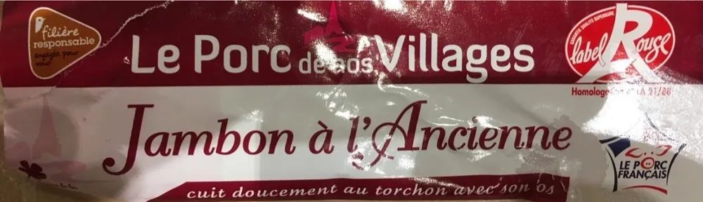Le porc de nos villages, jambon à l'ancienne