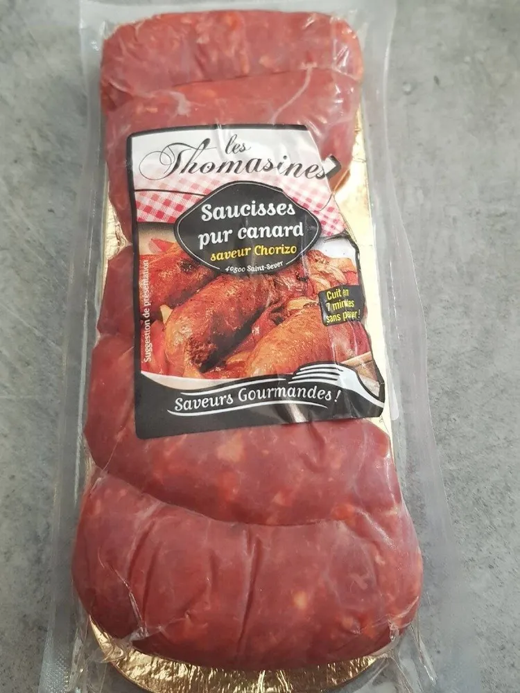Saucisses pur canard saveur chorizo