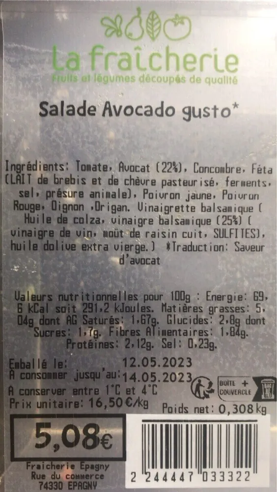 Salade Avocado gusto
