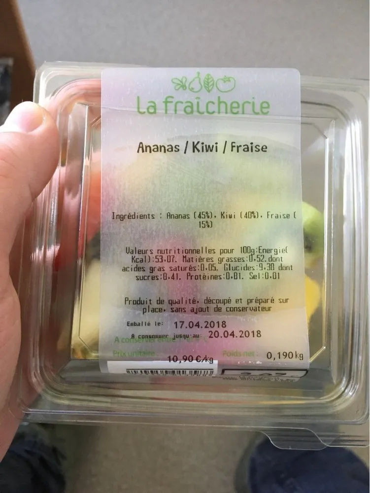 Ananas/Kiwi/Fraise