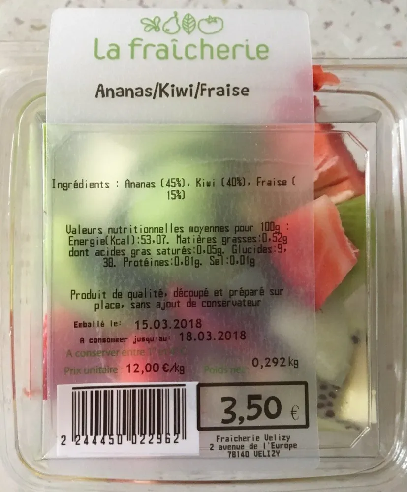 Ananas/Kiwi/Fraise