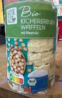 Kichererbsen Waffeln mit Meersalz