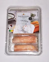 Lachsröllchen mit Frischkäse