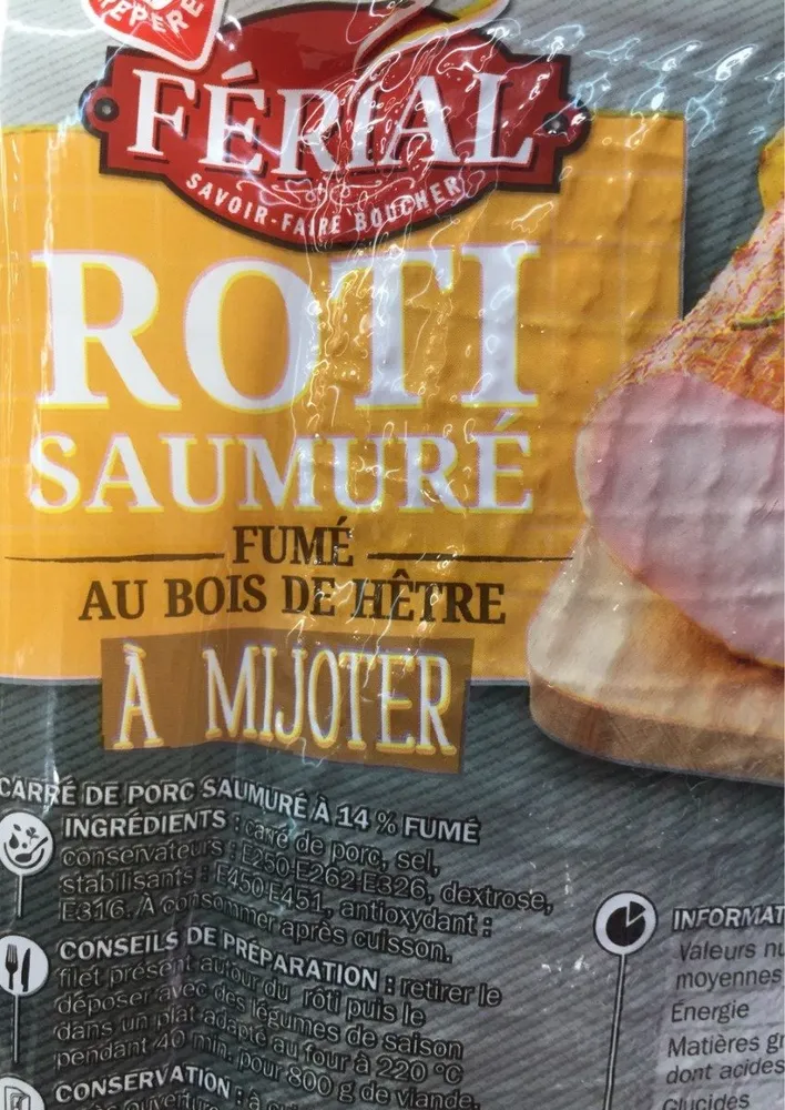 Roti saumuré fumé