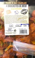 Brochettes de boeuf a la mexicaine