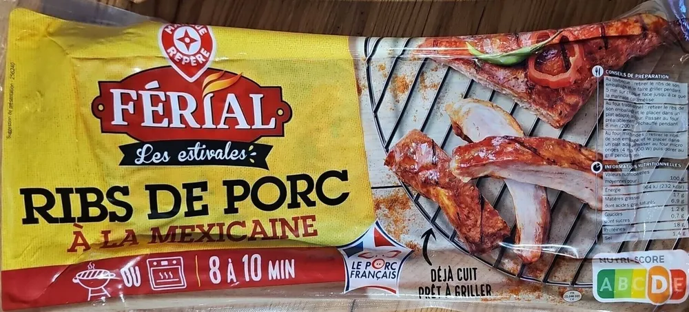 Ribs de porc à la mexicaine