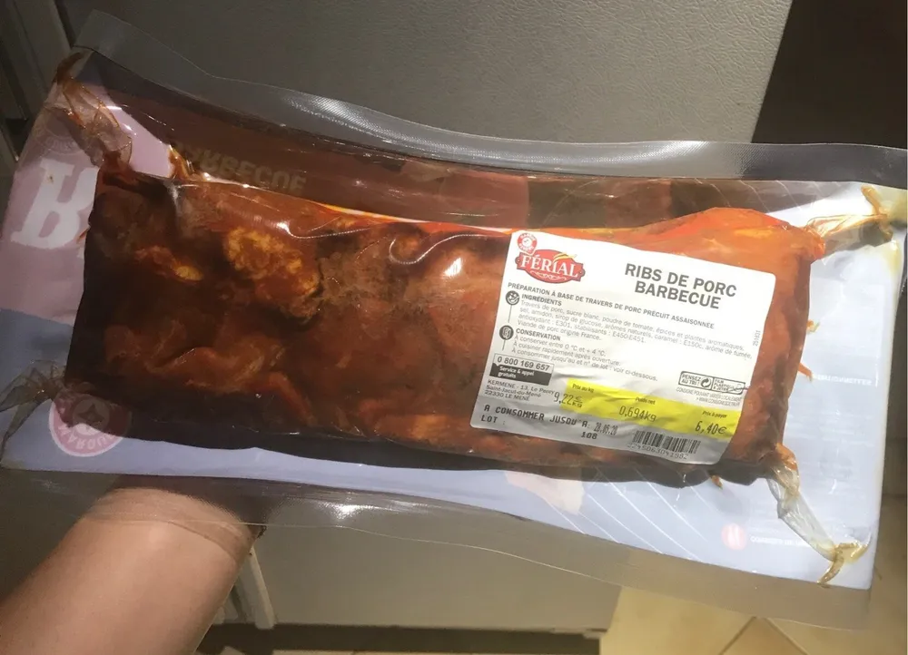 Ribs de porc barbecue