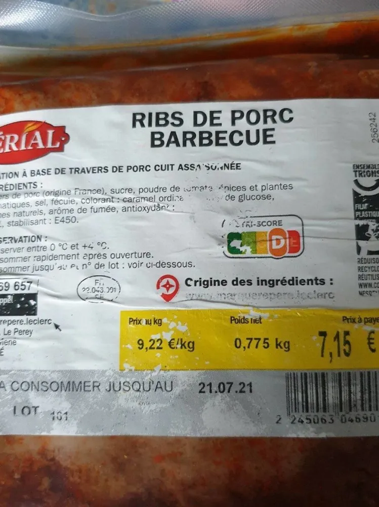 Risque de porc barbecue
