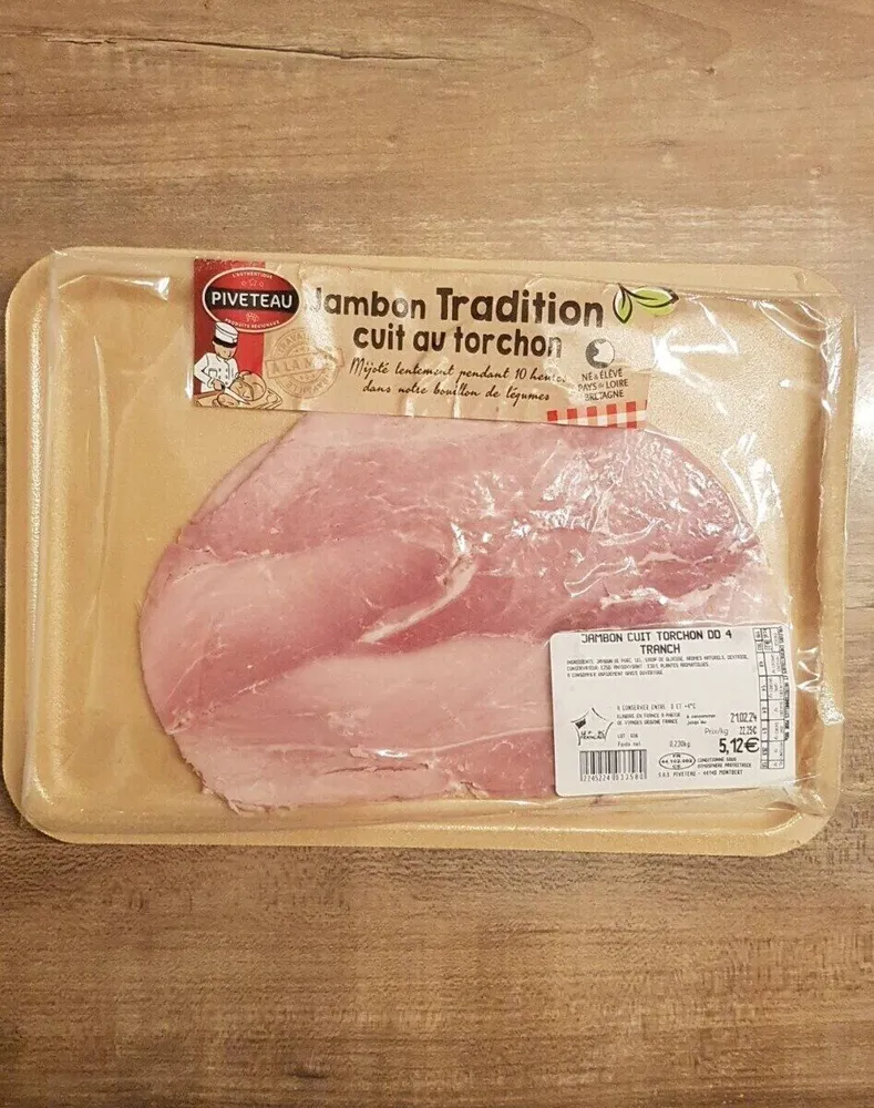 Jambon tradition cuit au torchon