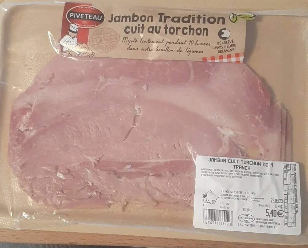 Jambon Tradition cuit au torchon