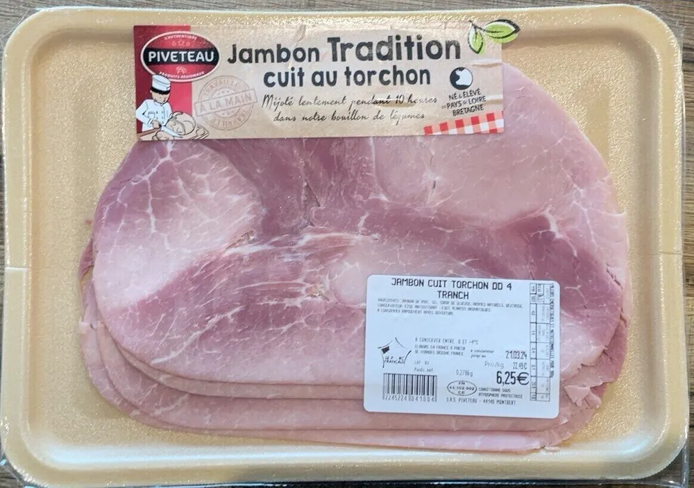 Jambon tradition cuit au torchon