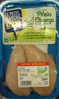 2 filets de poulet plein champ
