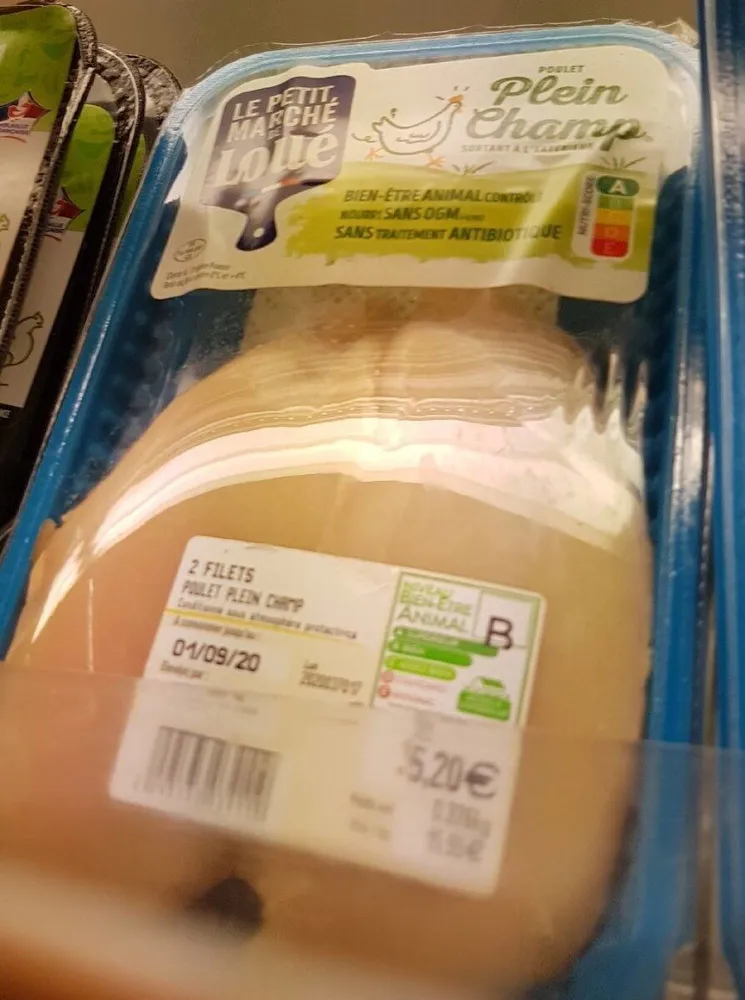 Poulet plein champ