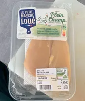 2 filets poulet plein champ