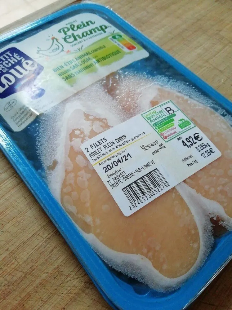 Poulet plein champ